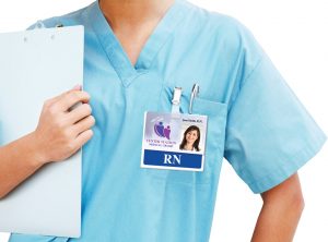 Hospital employee photo ID cards